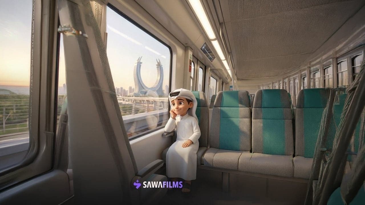 A JOURNEY THROUGH QATAR'S ACHIEVEMENTS | 3D Pixar-Style Animation