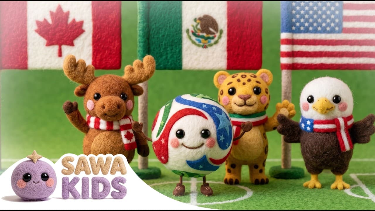 The World Plays Together | AI-Animated World Cup 2026 Kids Song