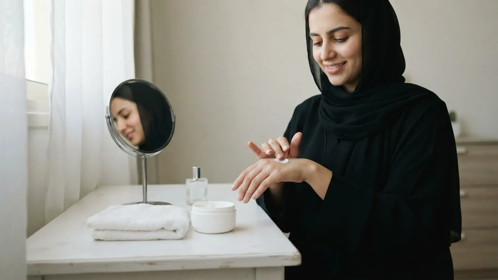 إعلانات فيديو لمنتجات العناية بالبشرة: القوام والروتين بلا مبالغة